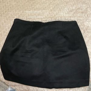 Black felt skirt